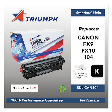 Remanufactured 0263B001AA 104 Toner, 2,000 Page-Yield, Black 751000NSH1079